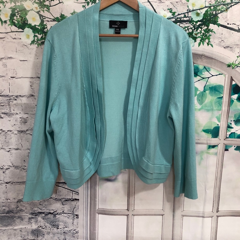 Ronni Nicole Triple Tier Shrug Cardigan XXL